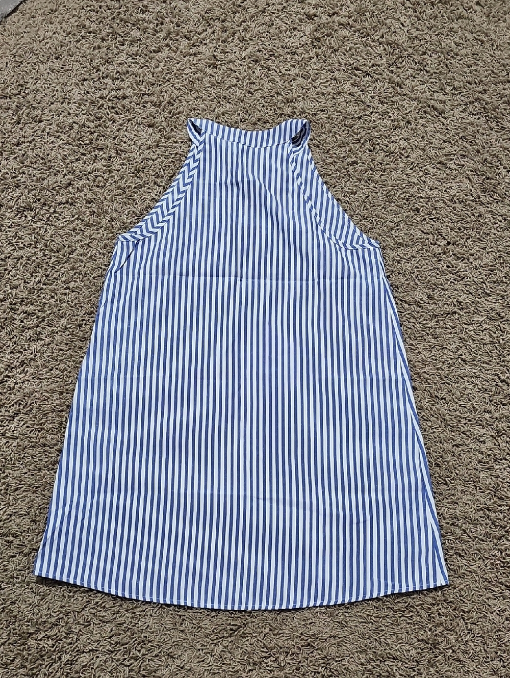 NWT Cupshe Dreds Seaside Elegance Royal Striped Mini Medium - Picture 6 of 6